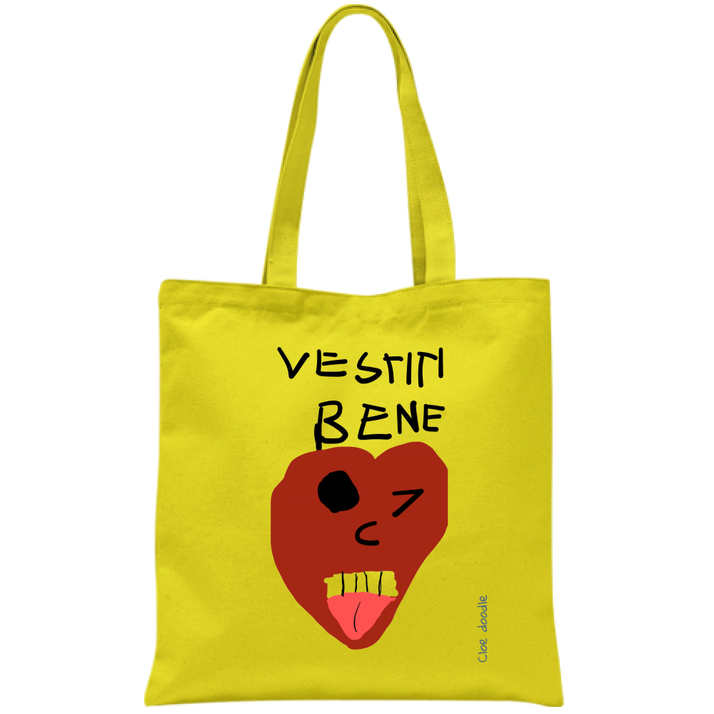 Borsa "Vestiti bene" 38x42cm | Shopping Bag Design Italiano Cloe